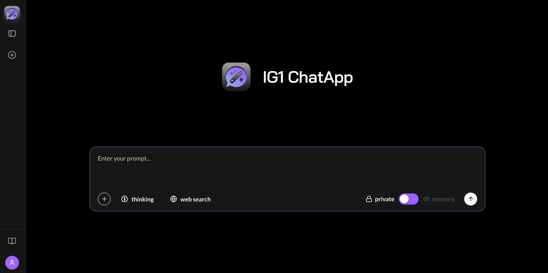 Chat App interface overview