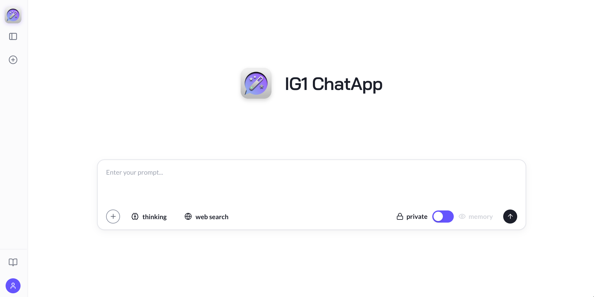 Chat App interface overview