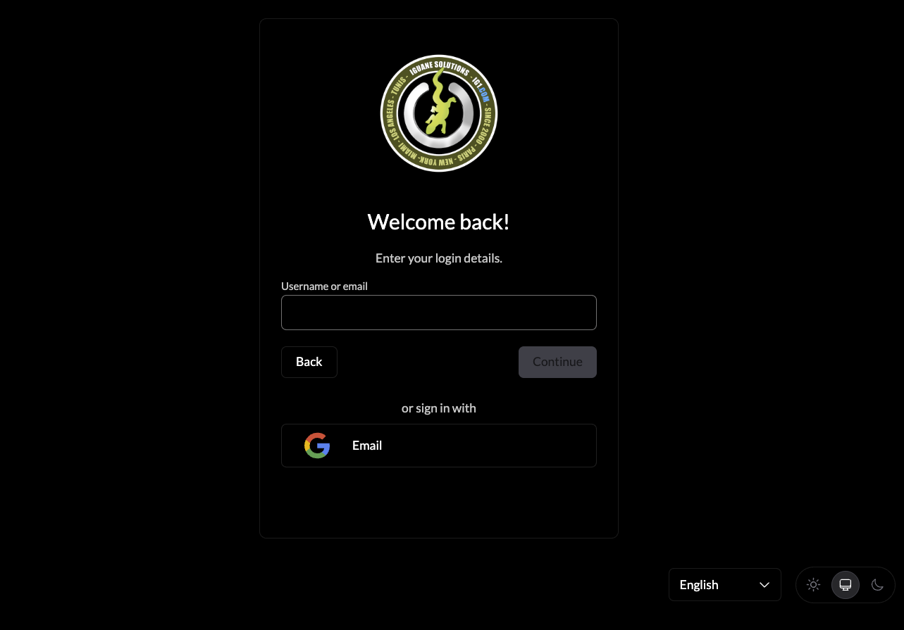 Login screen with SSO button highlighted and an arrow pointing to it