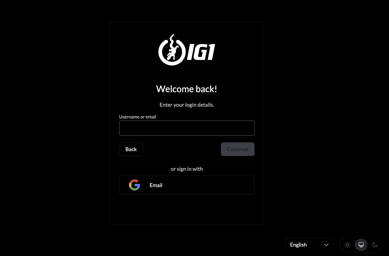 Login screen with SSO button highlighted and an arrow pointing to it