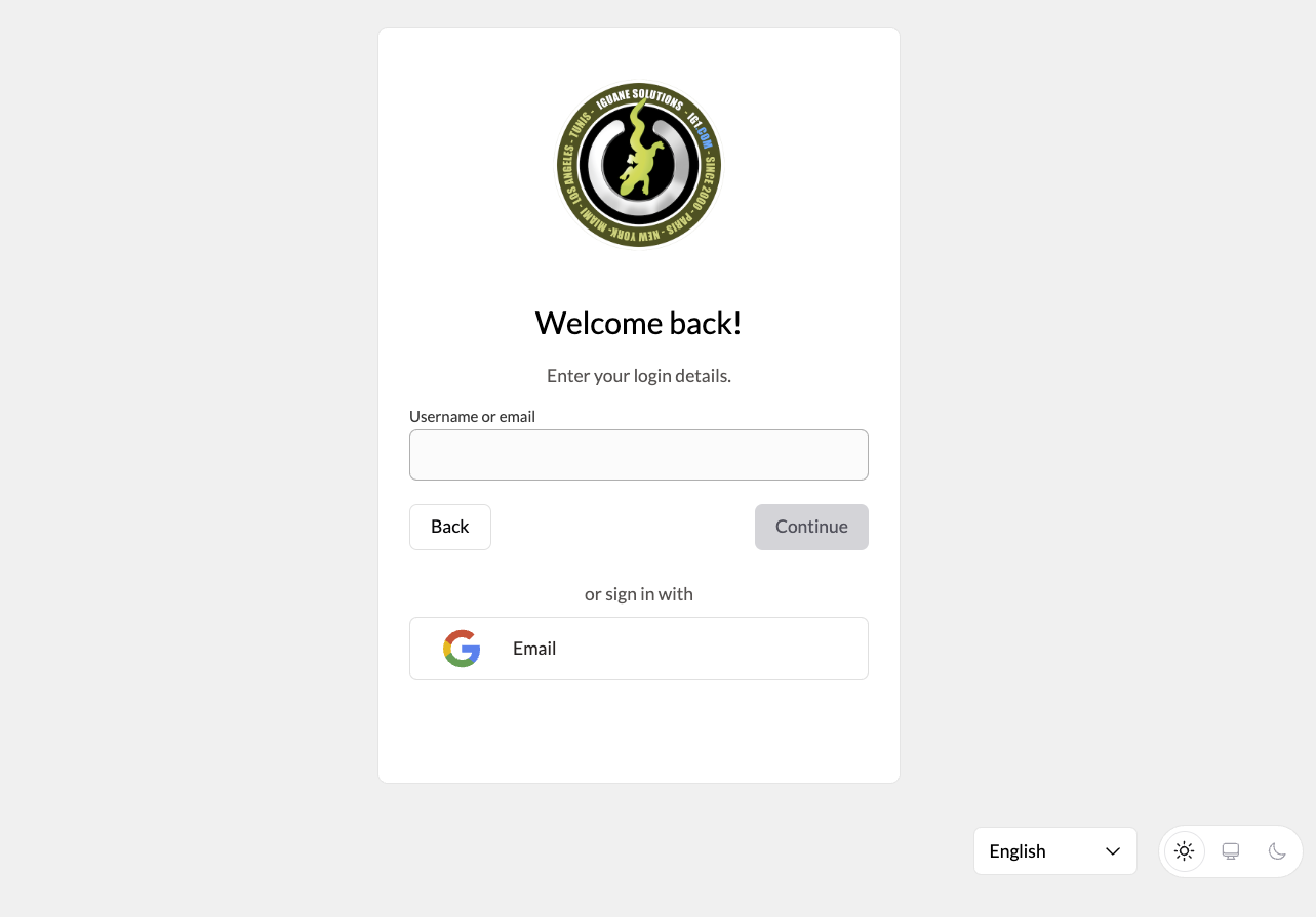 Login screen with SSO button highlighted and an arrow pointing to it