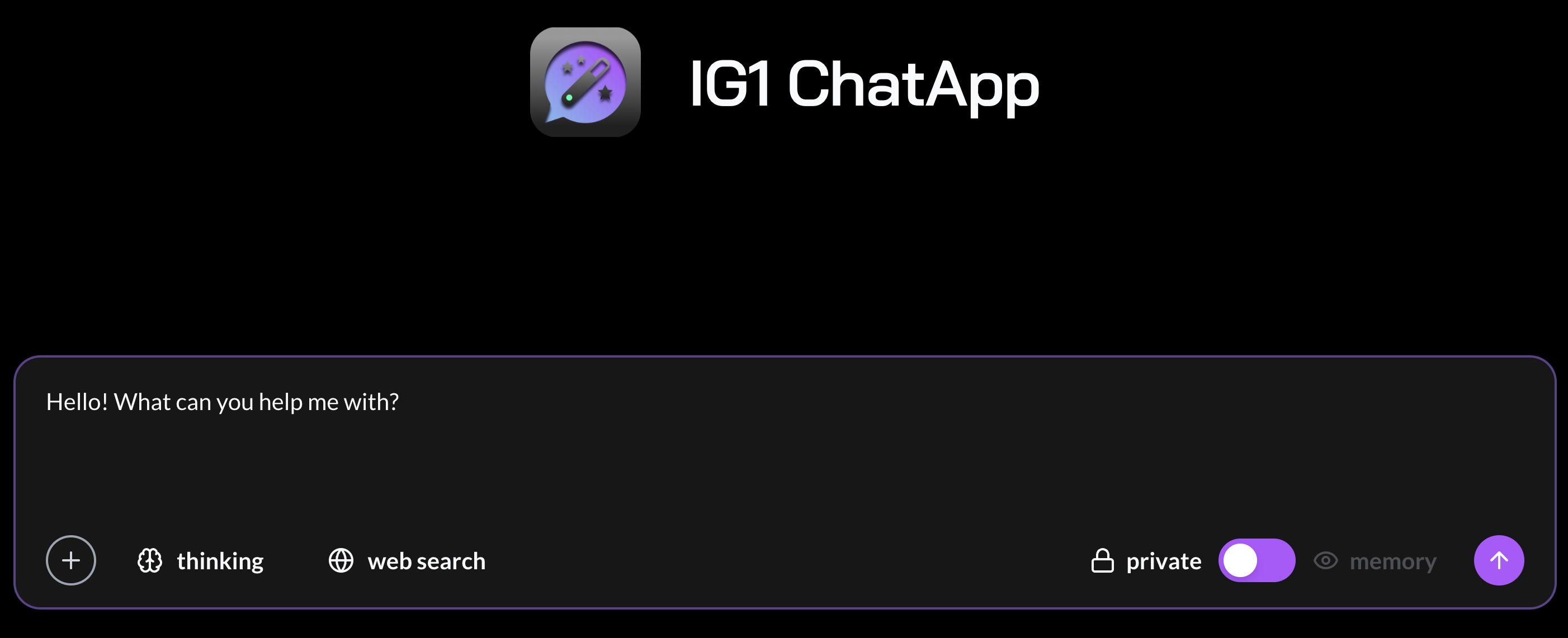 Message typed in input box with Enter key highlighted
