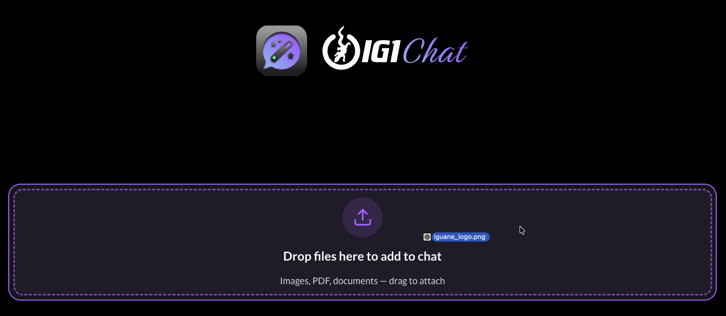 Attachment icon highlighted with file picker dialog open