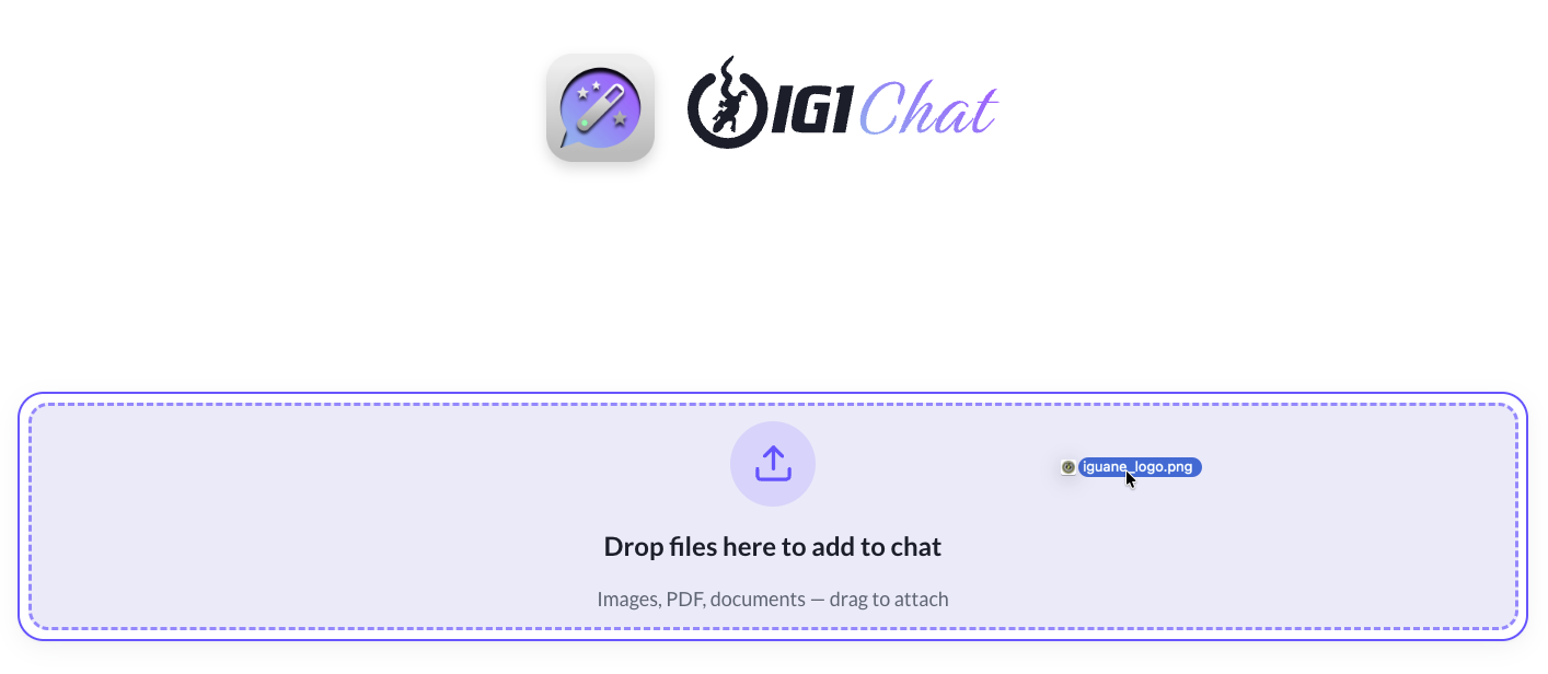 Attachment icon highlighted with file picker dialog open