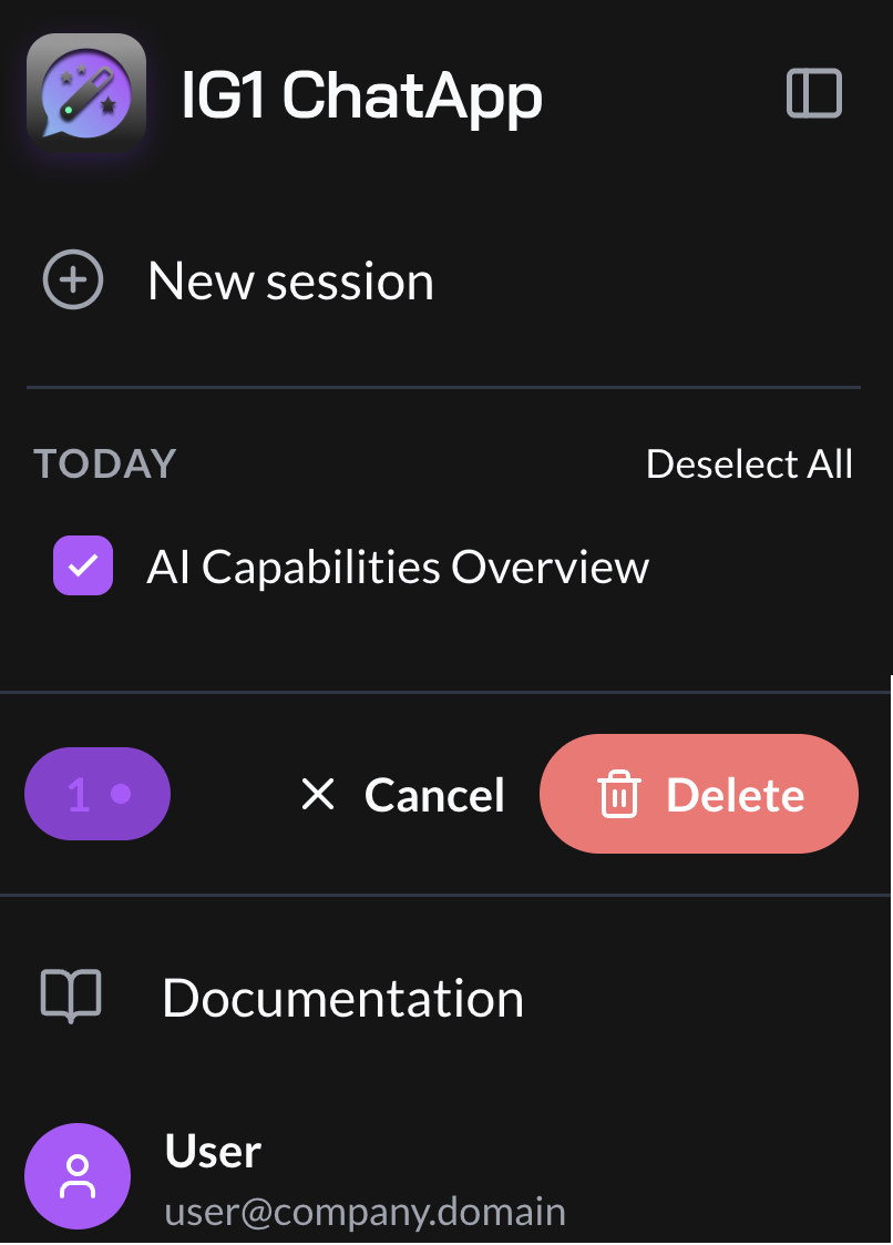 Delete multiple sessions