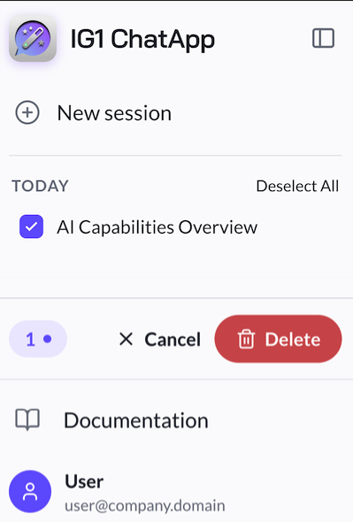 Delete multiple sessions